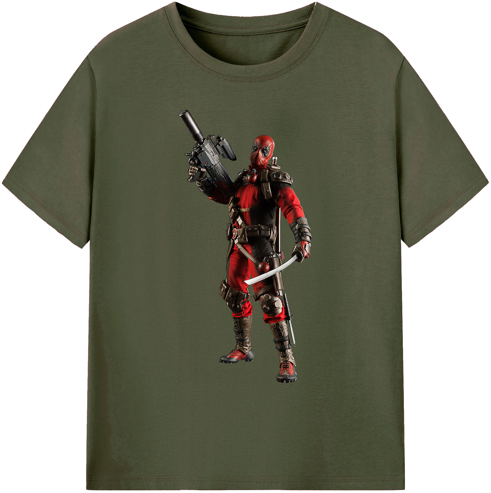 （画像用） Deadpool デッドプール 綿100％ メンズ半袖Tシャツ｜肌触りやわらか＆通気性